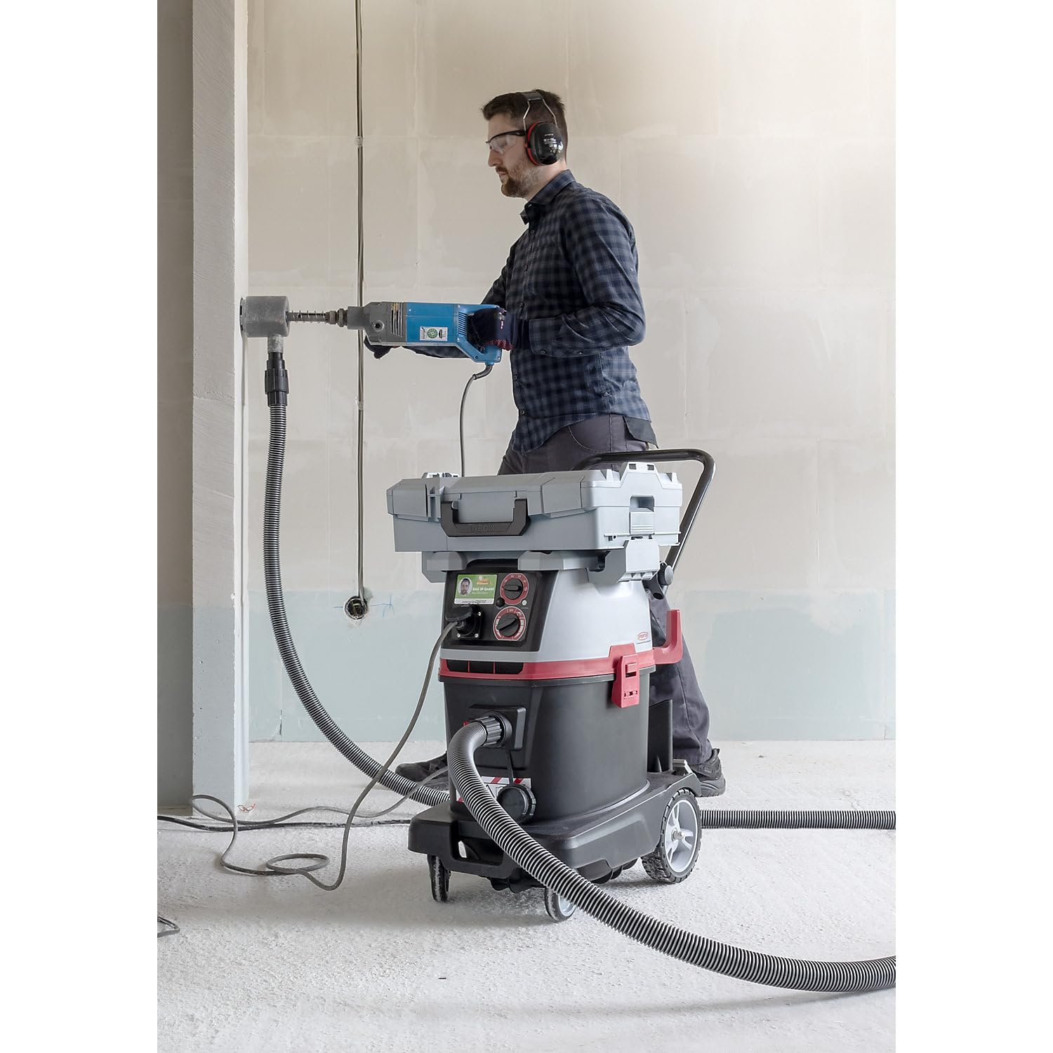 sprintus-craftix-50-l-industriesauger-staubklasse-l-mit-hepa-13-und-r-ttelautoma image 5