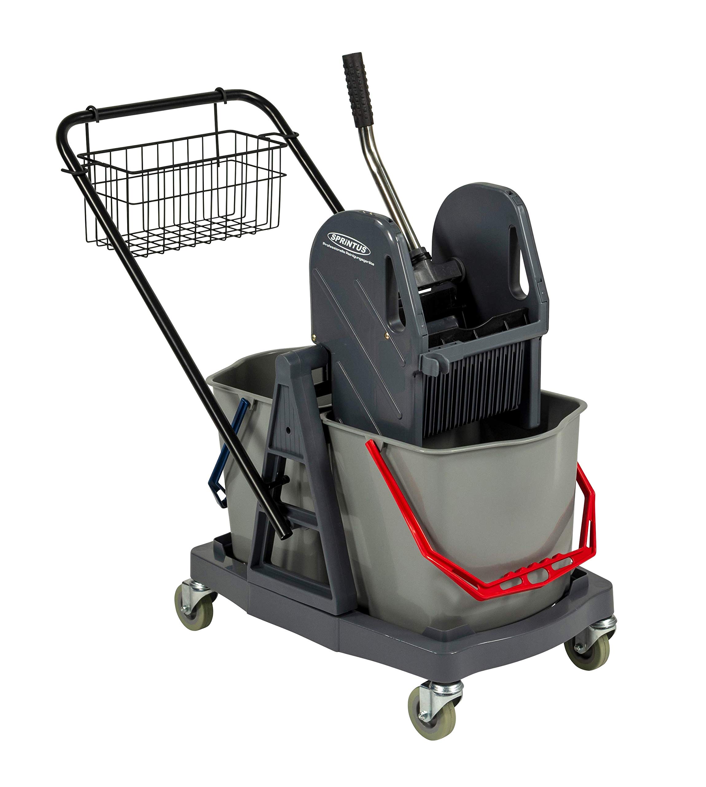 sprintus-301001-doppelfahreimer-2-x-17-liter-mit-doppelbacken-mopp-presse image 1