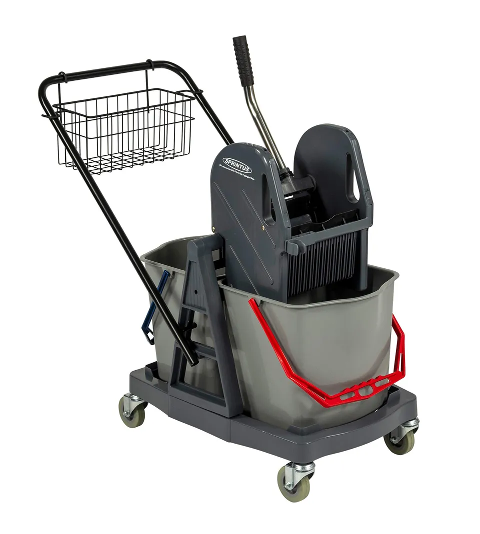 sprintus-301001-doppelfahreimer-2-x-17-liter-mit-doppelbacken-mopp-presse image 1